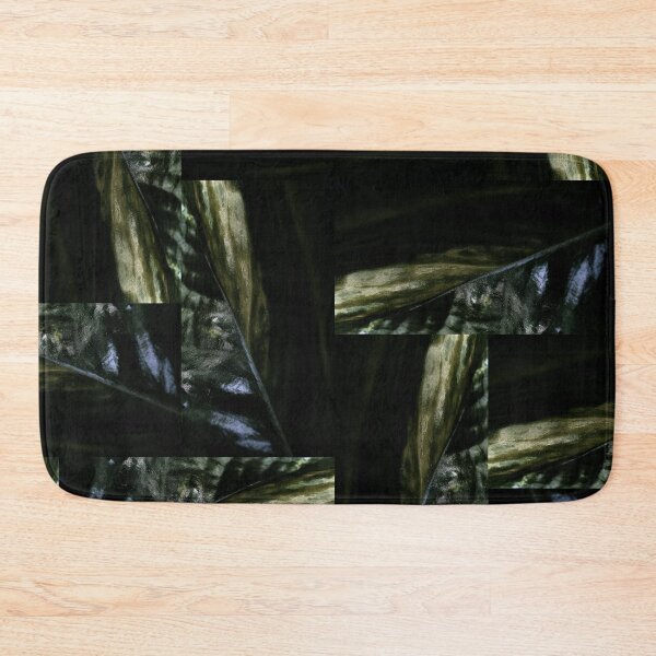 Item preview, Earthy Dark Green Nature Abstract Collage Pattern with Premium and High Class Look designed and sold by Wiggly Lines.