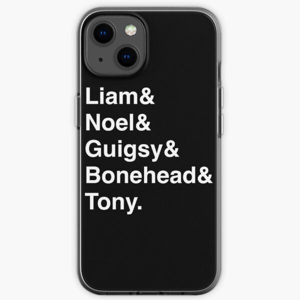 Oasis Helvetica Black Essential iPhone Soft Case