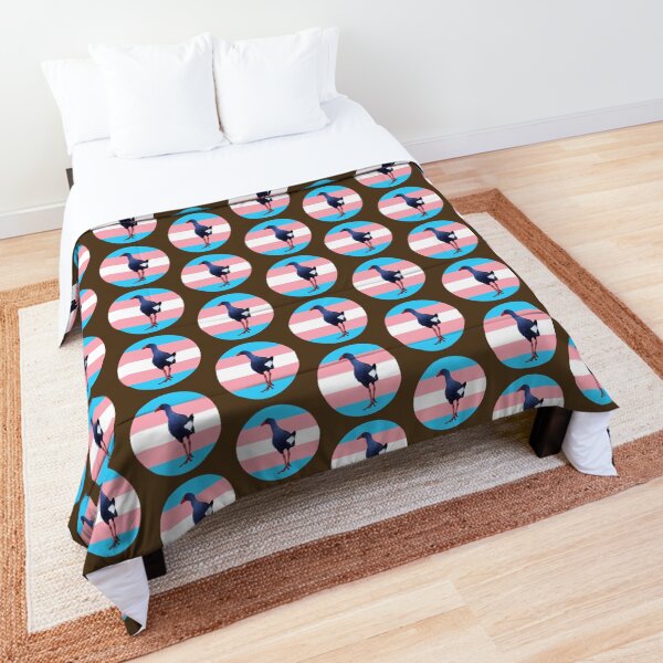 Pūkeko - trans flag Comforter