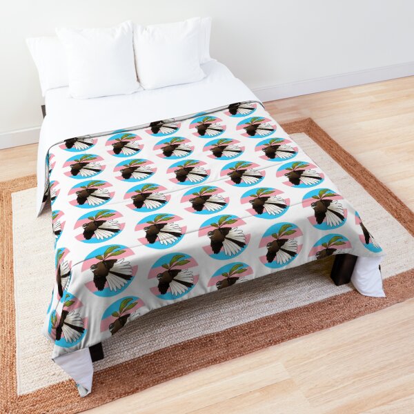 Pīwakawaka - trans flag Comforter