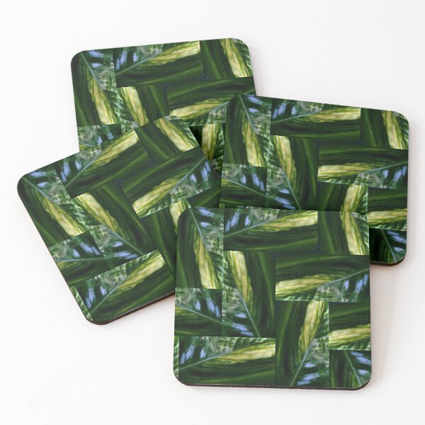 Item preview, Organic Green Nature Abstract Collage Pattern with Premium and High Class Look designed and sold by Wiggly Lines.