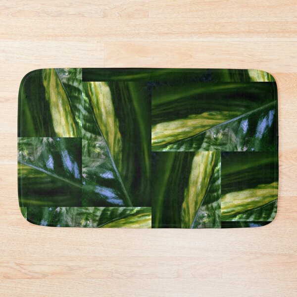 Item preview, Organic Green Nature Abstract Collage Pattern with Premium and High Class Look designed and sold by Wiggly Lines.