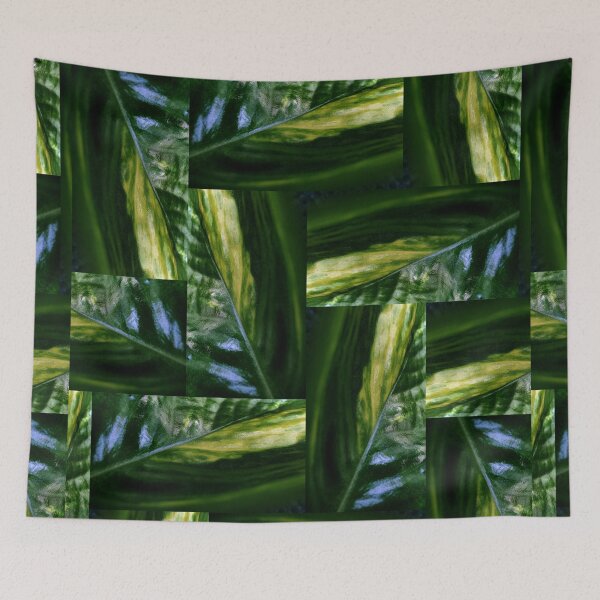 Item preview, Organic Green Nature Abstract Collage Pattern with Premium and High Class Look designed and sold by Wiggly Lines.