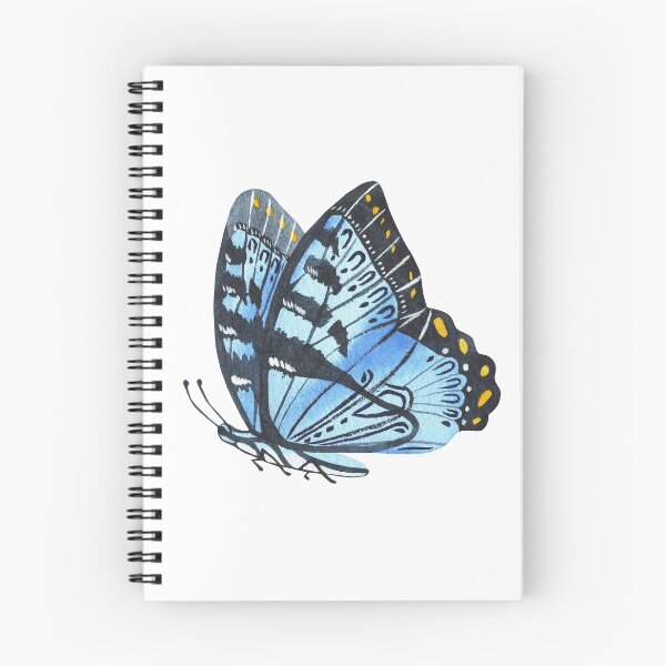 Item preview, Blue butterfly. Watercolor sticker. designed and sold by Trilisti.