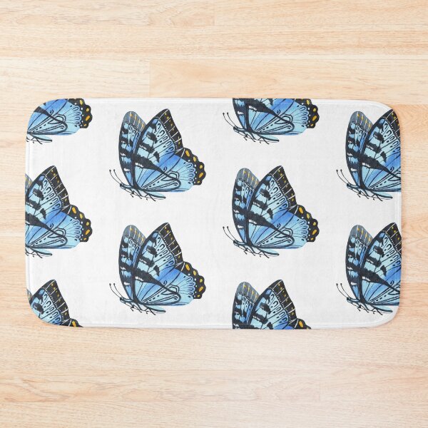 Item preview, Blue butterfly. Watercolor sticker. designed and sold by Trilisti.