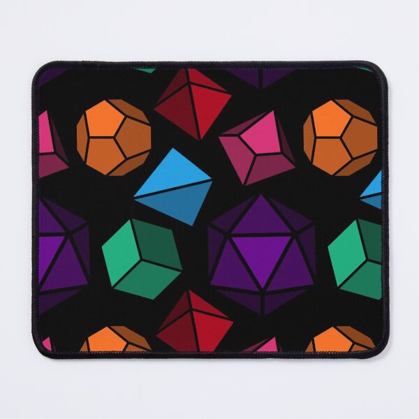 Item preview, Dice Mouse Pad BLACK 3D designed and sold by elaineg90.