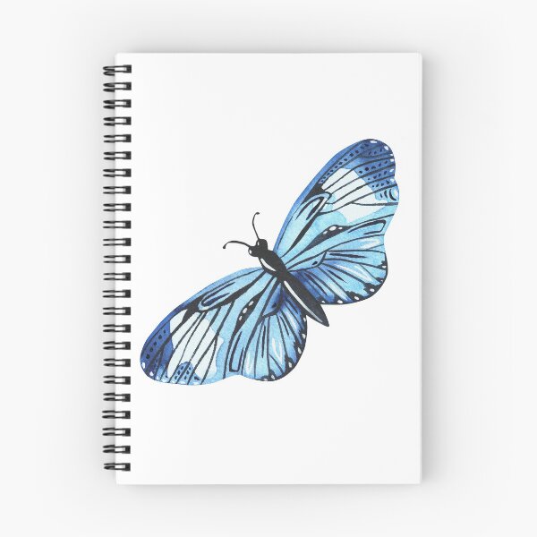 Item preview, Blue butterfly. Watercolor sticker. designed and sold by Trilisti.