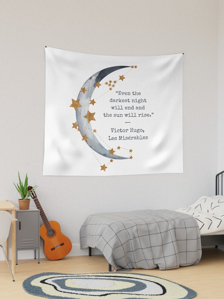 Thumbnail 1 of 3, Tapestry, Even the darkest night will end and the sun will rise.“ — Les Misérables designed and sold by Dollfacedesign.
