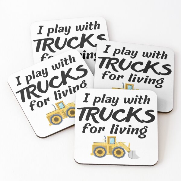 Item preview, I play with trucks for living designed and sold by Smileycreation.