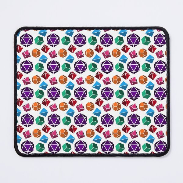 Item preview, Dice Mouse Pad WHITE 3D designed and sold by elaineg90.