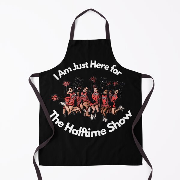Item preview, I Am Just Here For The Halftime Show - funny cheerleading football designs - colorful designed and sold by nasani.