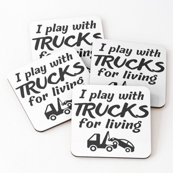 Item preview, I play with trucks for living designed and sold by Smileycreation.