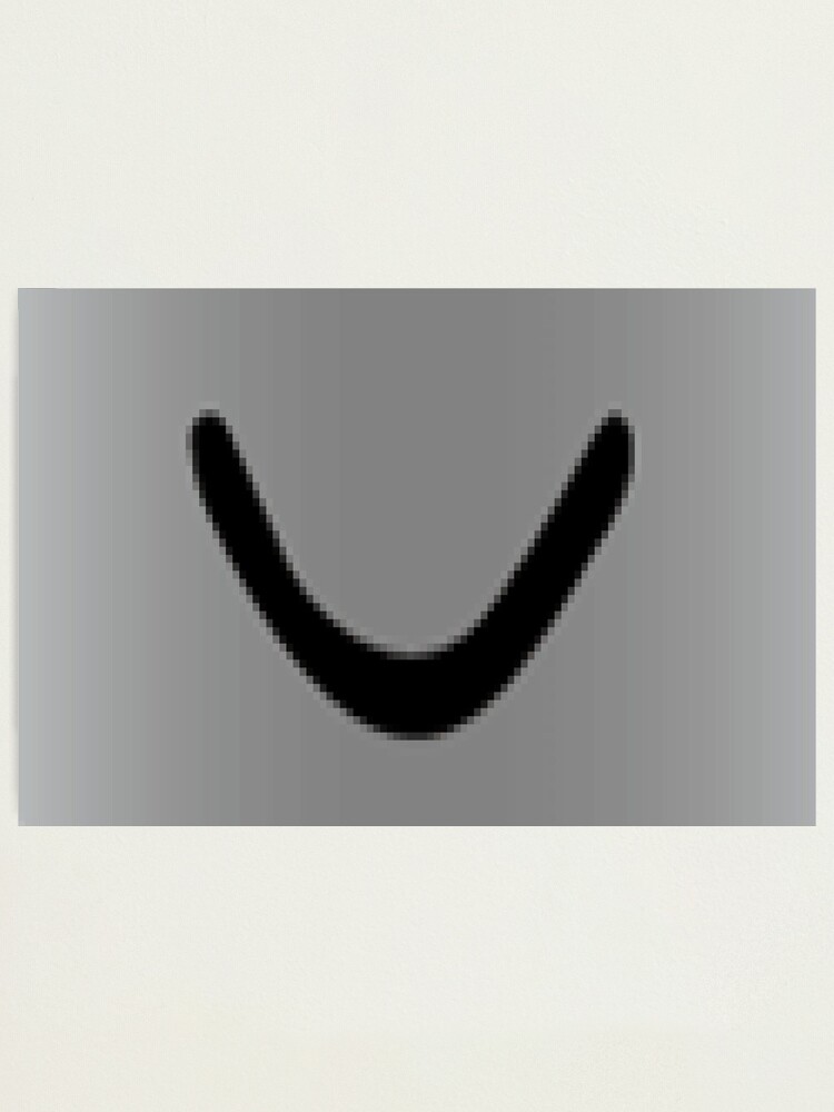 "Roblox Bacon Hair Face" Photographic Print by supermario3D1 Redbubble