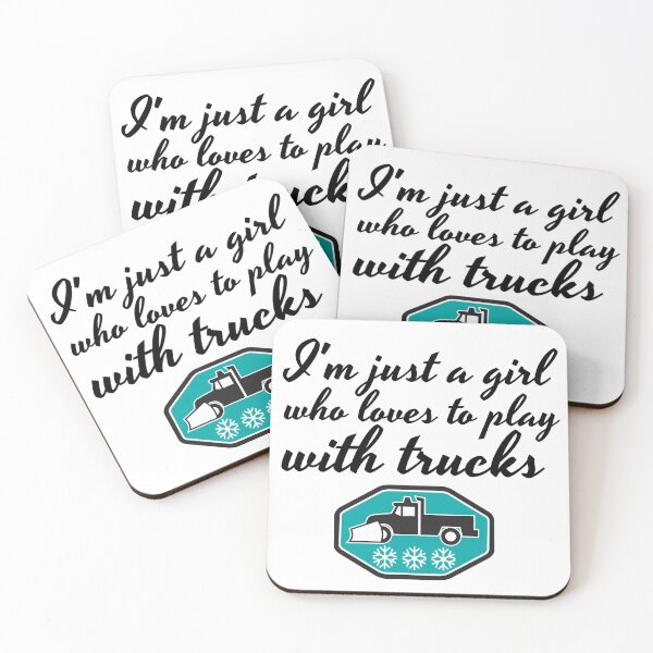 Item preview, I'm just a girl who loves to play with trucks designed and sold by Smileycreation.