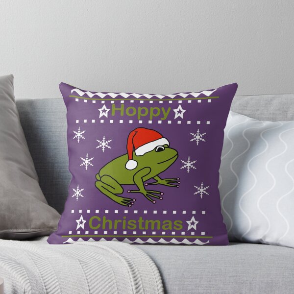 Item preview, Frog says Hoppy Christmas designed and sold by ellenhenry.