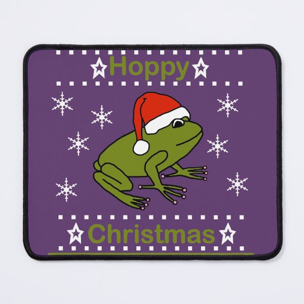 Item preview, Frog says Hoppy Christmas designed and sold by ellenhenry.