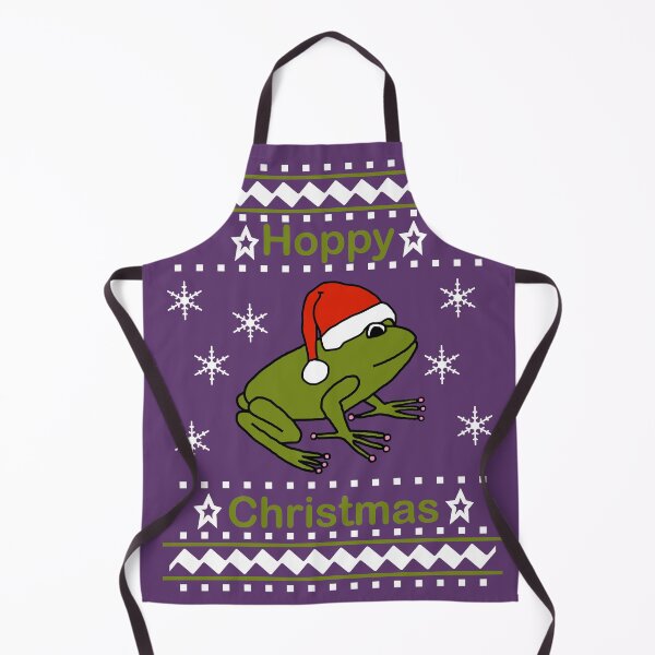 Item preview, Frog says Hoppy Christmas designed and sold by ellenhenry.