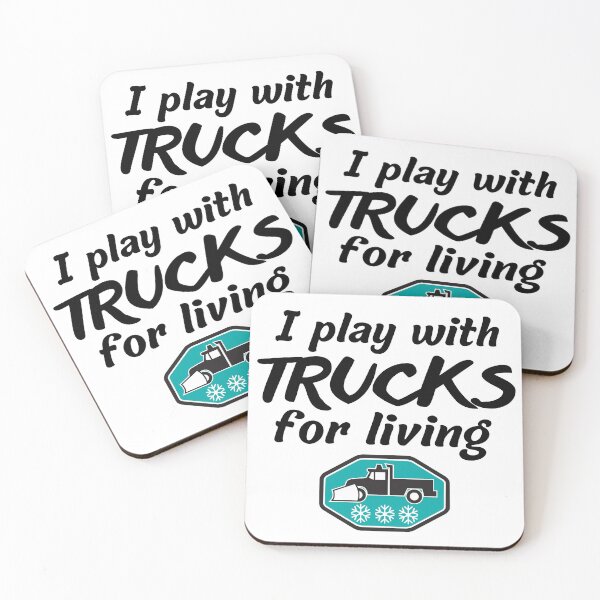 Item preview, I play with trucks for living designed and sold by Smileycreation.