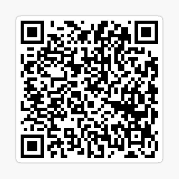"Rick Roll QR code" Sticker for Sale by techseeker | Redbubble