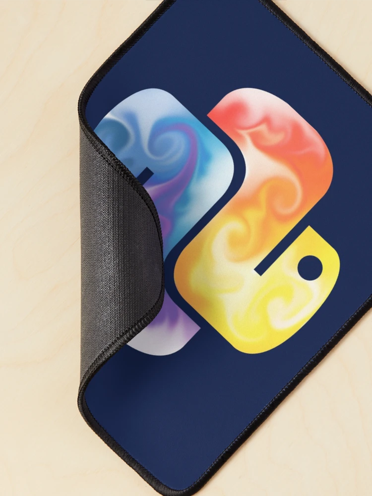 Thumbnail 2 of 5, Mouse Pad, Python Logo designed and sold by EndlessSunshine.