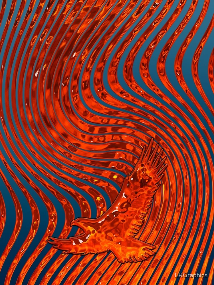 Thumbnail 4 of 4, iPhone Case, Flaming Bird Patterns designed and sold by LRGraphics.