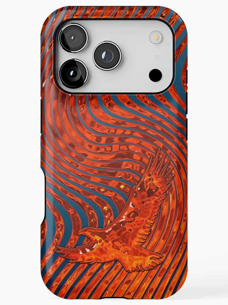 Thumbnail 1 of 4, iPhone Case, Flaming Bird Patterns designed and sold by LRGraphics.