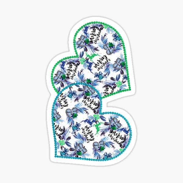 Aperçu de l'œuvre Horloges Motif de Noël de Renne et de Coeurs, 3, Père Noël Mignon festif, Grinch et Plaid de Noël, Souvenirs de Noël en Famille créée et vendue par Adri Barnard.