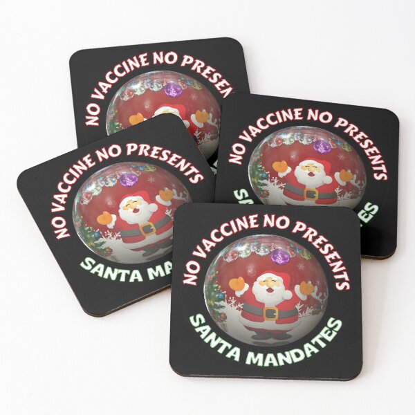 Item preview, No Vaccine No Presents Funny Santa Mandates designed and sold by RGRamsey.