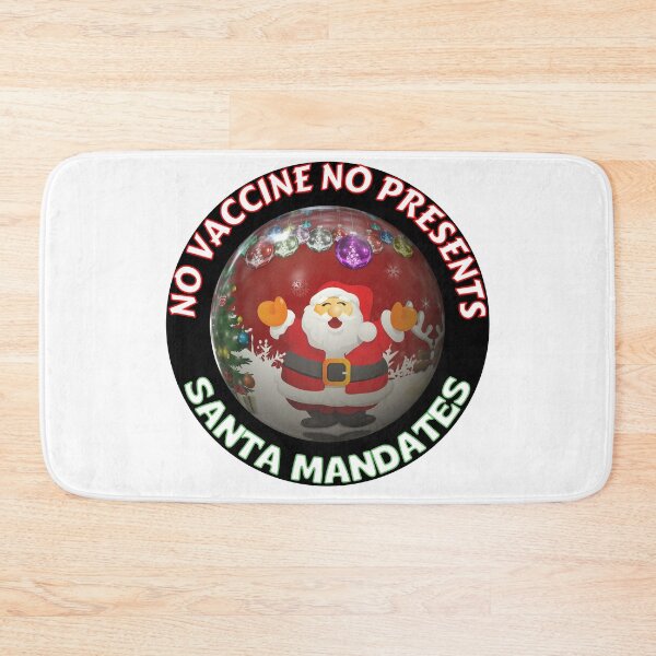 Item preview, No Vaccine No Presents Funny Santa Mandates designed and sold by RGRamsey.