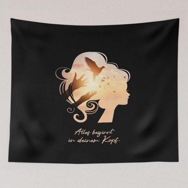 Item preview, Freedom - everything starts in your head. designed and sold by Shirt-Designs.