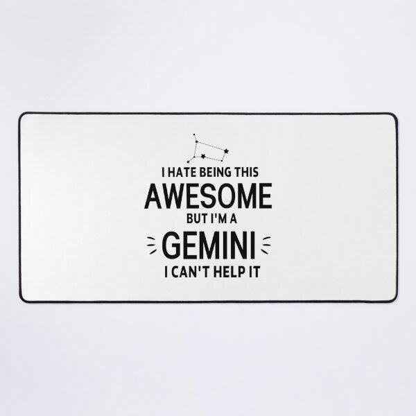 Item preview, Gemini Zodiac Sign gift omniscience I hate being this awesome but I'm a GEMINI Birthday Gift, funny sarcastic saying offended Horoscope Meme for Best Friend bf gf designed and sold by joygift369.
