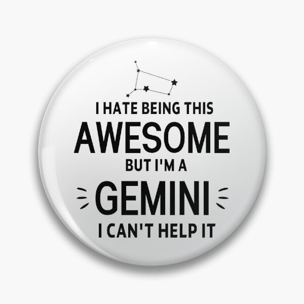 Item preview, Gemini Zodiac Sign gift omniscience I hate being this awesome but I'm a GEMINI Birthday Gift, funny sarcastic saying offended Horoscope Meme for Best Friend bf gf designed and sold by joygift369.