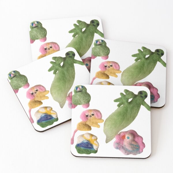 Item preview, super kawaii felt alien baby weird animals designed and sold by super_shimizu.