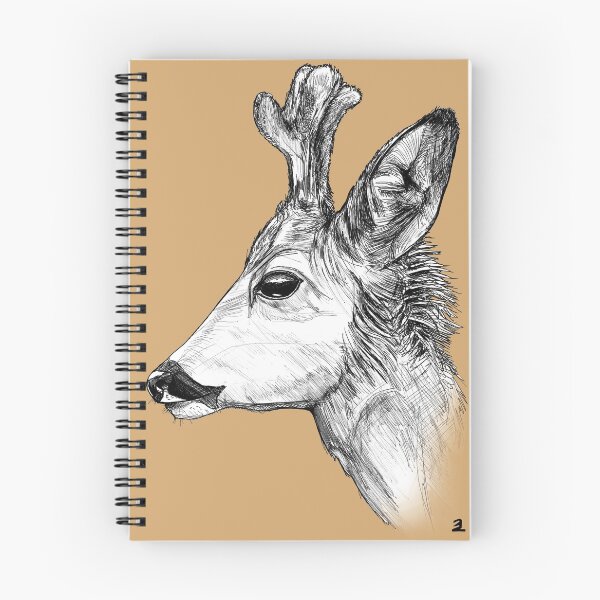 Item preview, Deer with brown background designed and sold by ZebritoArt.