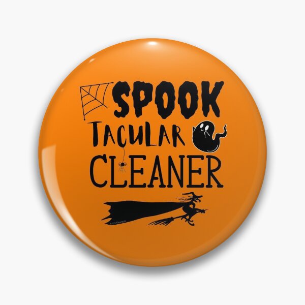 Item preview, Spooktacular Cleaner Halloween Witch Broom Cleaning Lady Fun designed and sold by SavvyCleaner.