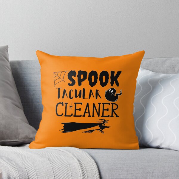 Item preview, Spooktacular Cleaner Halloween Witch Broom Cleaning Lady Fun designed and sold by SavvyCleaner.