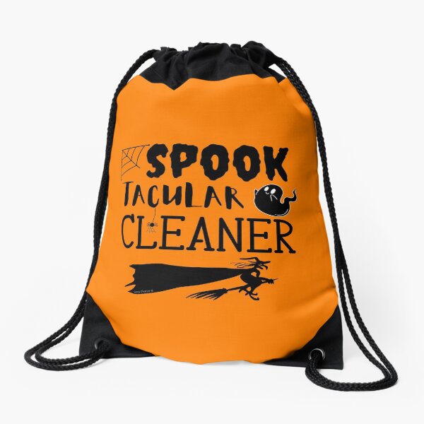 Item preview, Spooktacular Cleaner Halloween Witch Broom Cleaning Lady Fun designed and sold by SavvyCleaner.