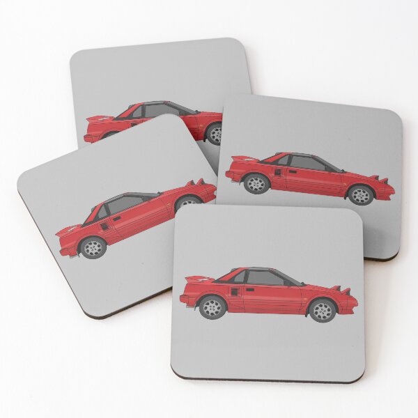 Item preview, Toyota MR2 MK1 red digital art designed and sold by Milanicole.