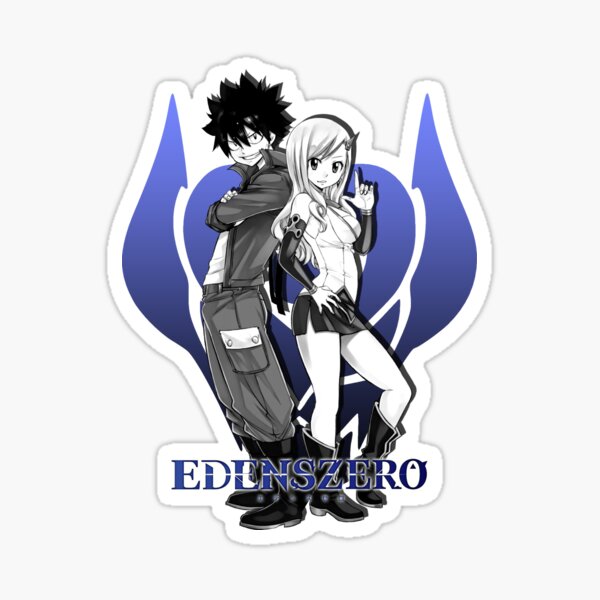 Edens Zero Cute Rebecca Happy and Shiki  Sticker for Sale by