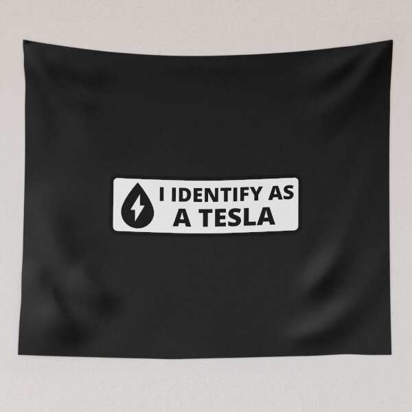 Item preview, I identify as a tesla designed and sold by SmartTShirtTime.