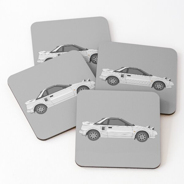 Item preview, Toyota MR2 MK1 white digital art designed and sold by Milanicole.