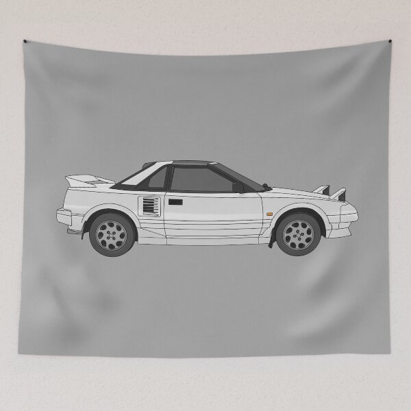Item preview, Toyota MR2 MK1 white digital art designed and sold by Milanicole.