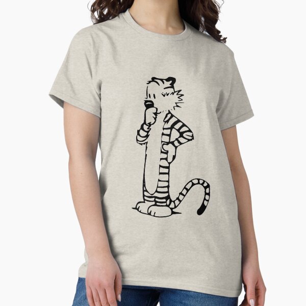 Vista previa del artículo con la obra «Calvin y Hobbes- Hobbes», diseñado y vendido por FlowDesigns.