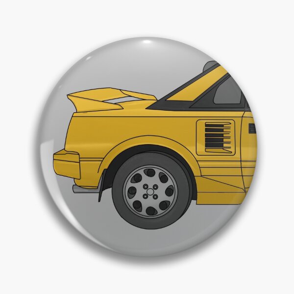 Item preview, Toyota MR2 MK1 yellow digital art designed and sold by Milanicole.