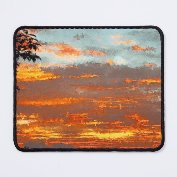 Item preview, Tropical mountain sunset designed and sold by puravidavisions.