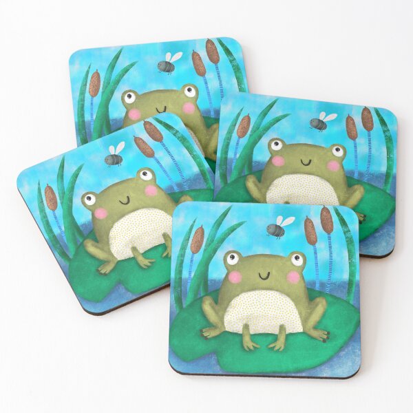 Item preview, Hungry Frog illustration designed and sold by laurendemoet.