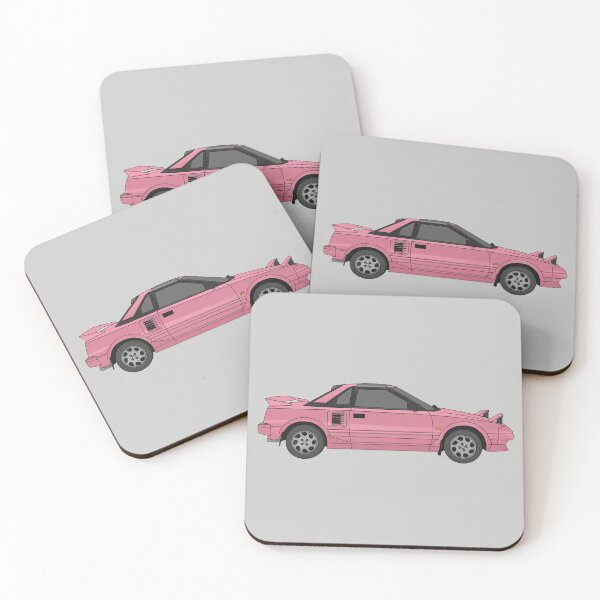 Item preview, Toyota MR2 MK1 pink digital art designed and sold by Milanicole.