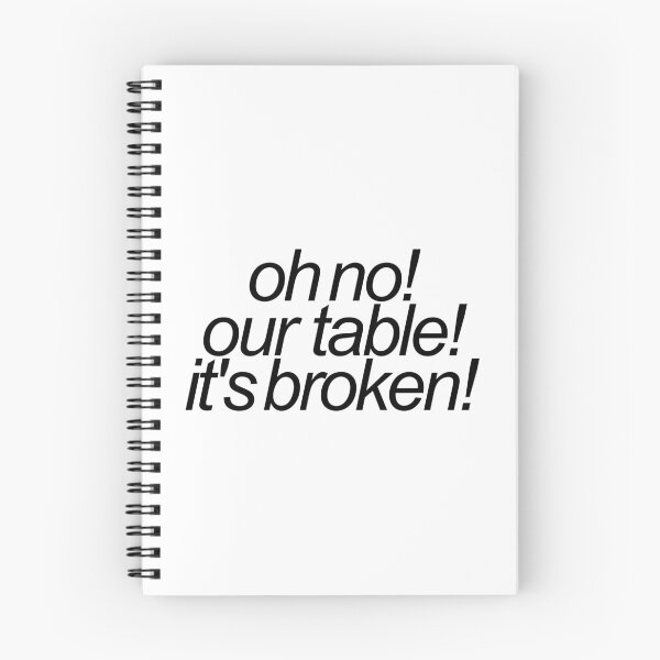Item preview, oh no, our table, its broken designed and sold by emwing14.