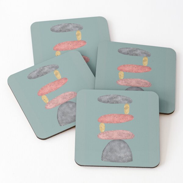 Item preview, Grey, pink and yellow balancing stones designed and sold by IevaLiART.