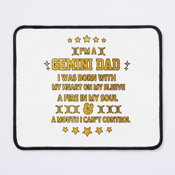 Item preview, gold Gemini dad Zodiac Sign gift omniscience Birthday Gift, for dad funny sarcastic saying offended Horoscope Meme for Best Friend bf gf designed and sold by joygift369.